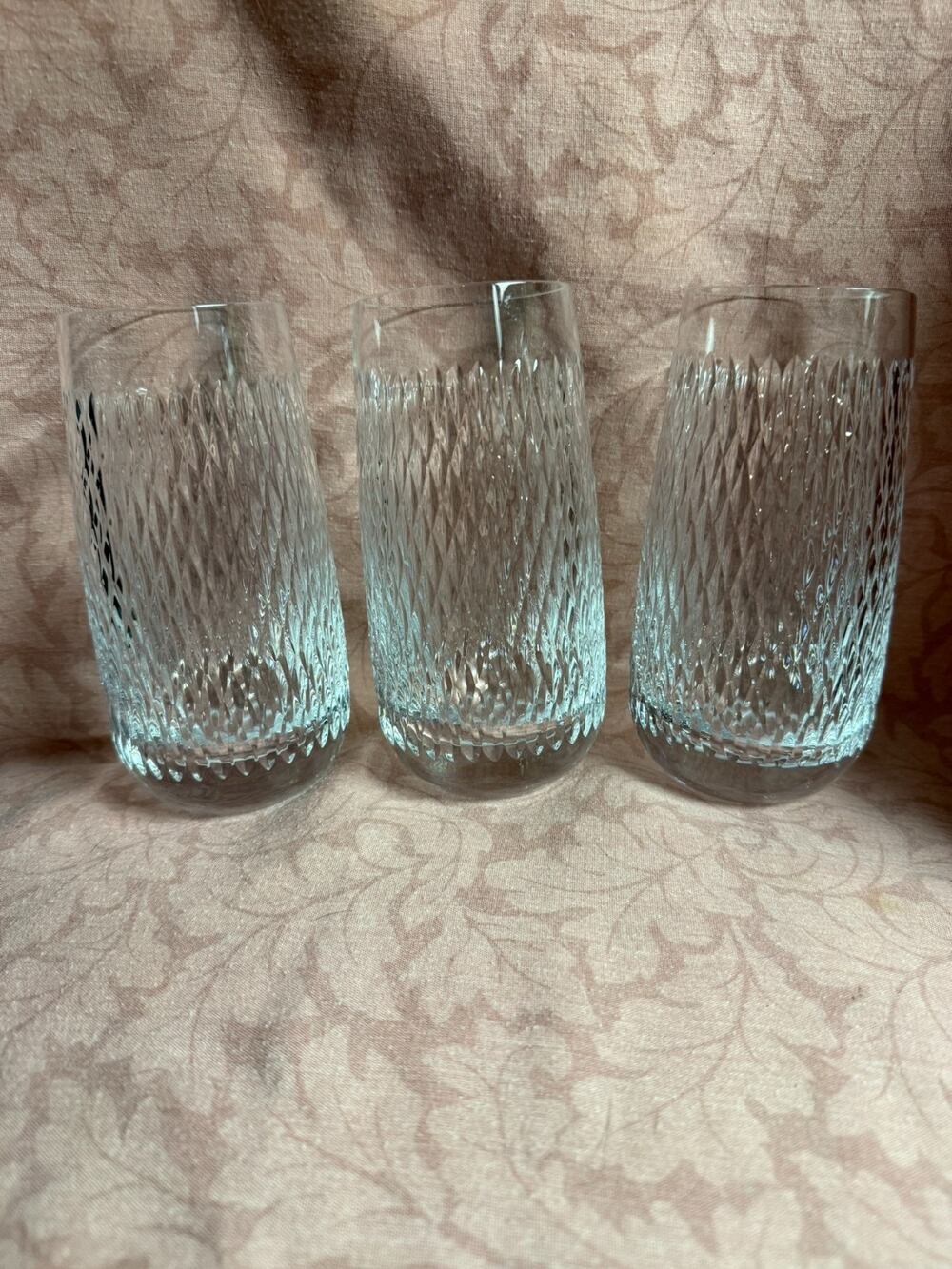 Rogaska Signed RGS34 Vertical Texture Cut 5 ¾” Flat Highball Tumbler(s)